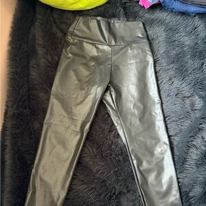 Black Faux Leather Leggings